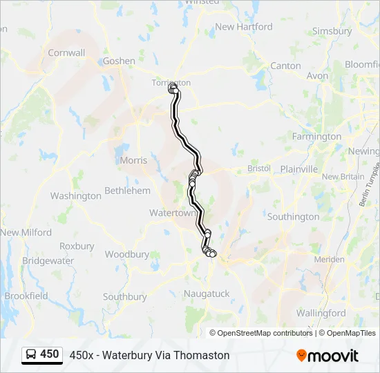 450 Bus Line Map