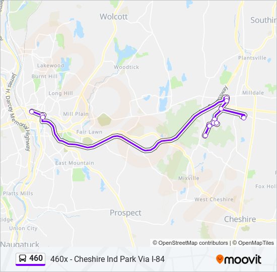 Mapa de 460 de autobús