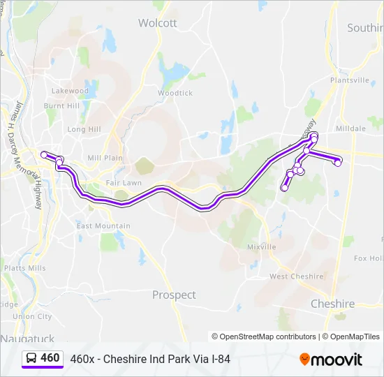 460 Bus Line Map