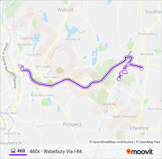 460 Bus Line Map
