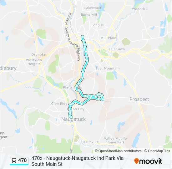 470 Bus Line Map