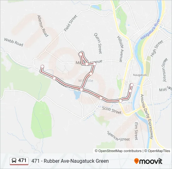 471 Bus Line Map