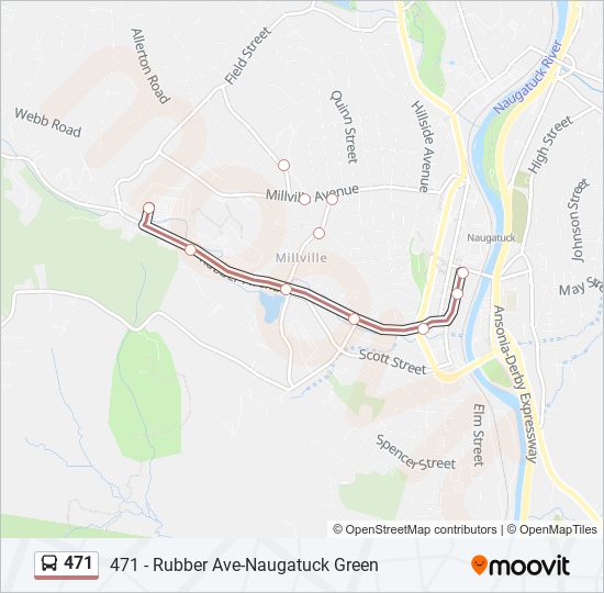 471 bus Line Map