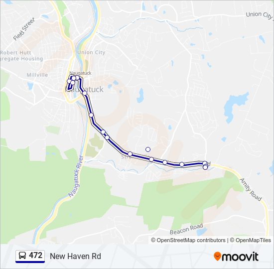 Mapa de 472 de autobús