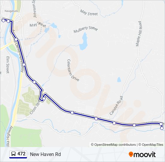 472 bus Line Map