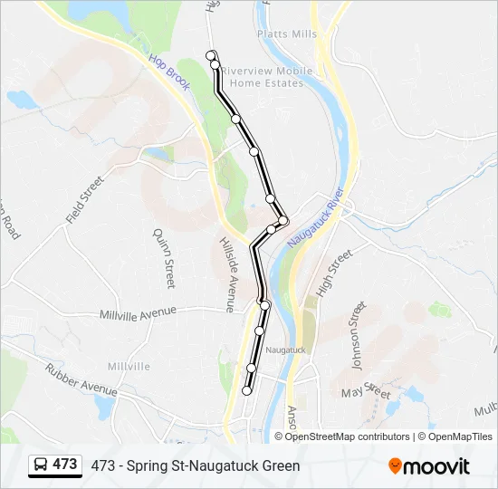 473 Bus Line Map