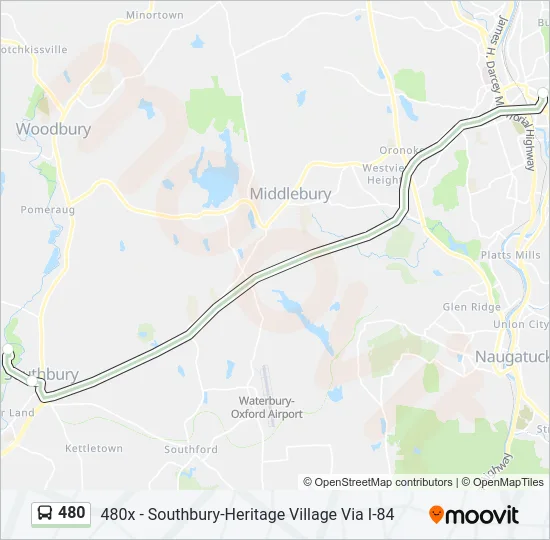 480 Bus Line Map