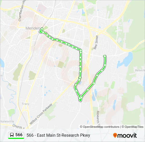 566 Bus Line Map