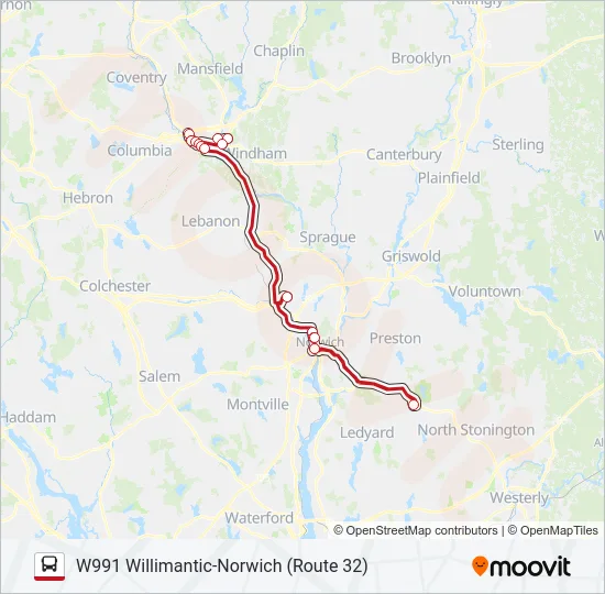 991 Bus Line Map