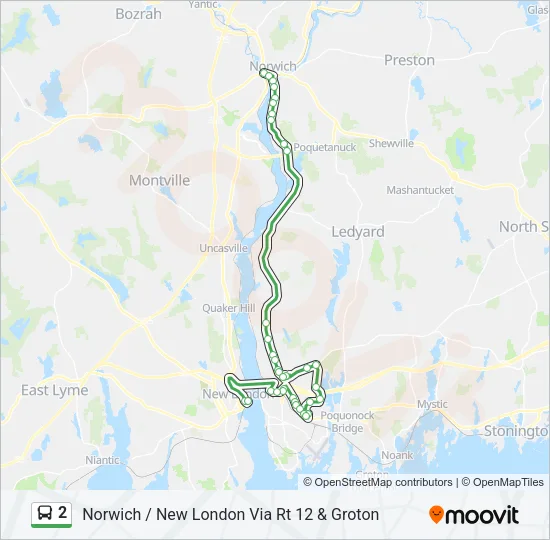 2 Bus Line Map