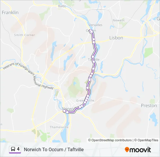 4 Bus Line Map