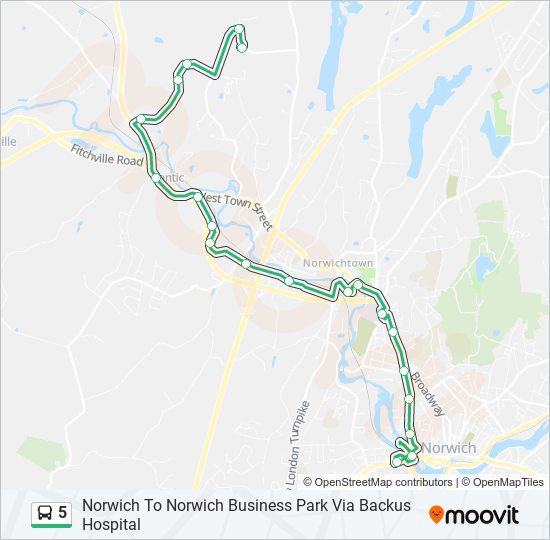 Mapa de 5 de autobús