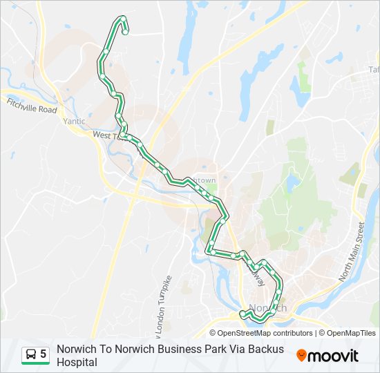 Mapa de 5 de autobús