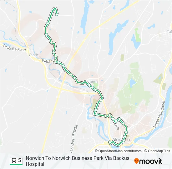 5 Bus Line Map