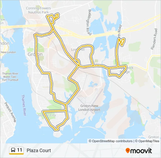 11 Bus Line Map