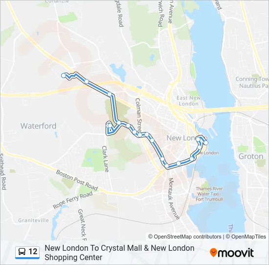 12 Bus Line Map