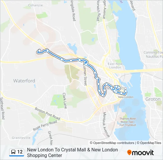 12 Bus Line Map