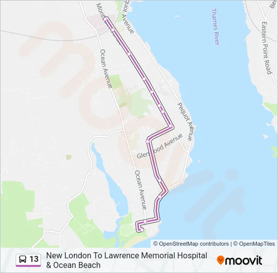 13 Bus Line Map
