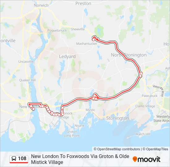 108 Bus Line Map