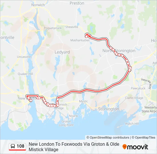 108 Bus Line Map