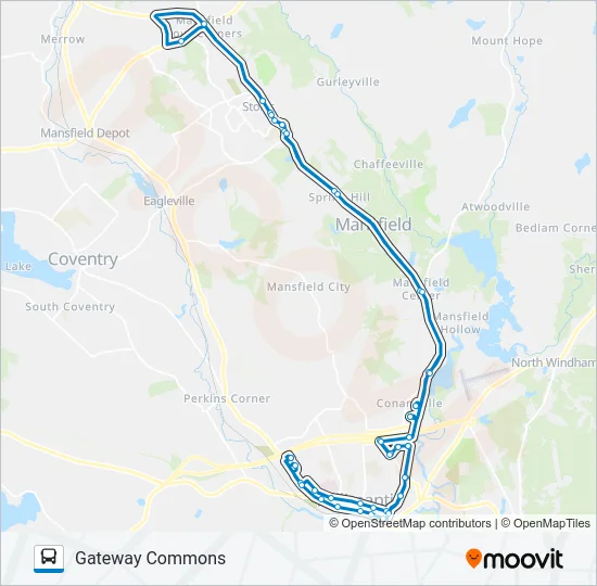 674A Bus Line Map