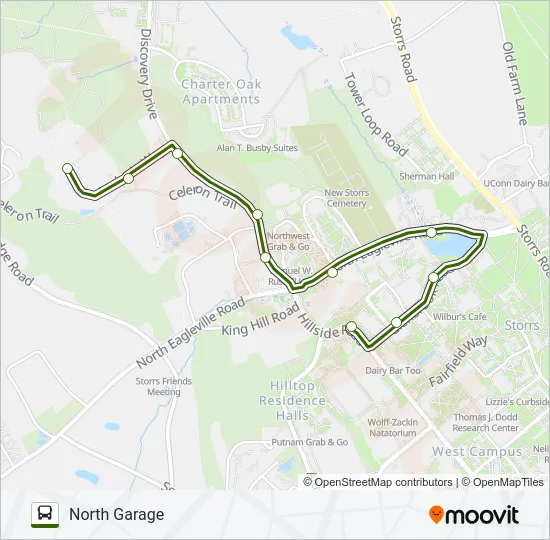 GREEN LINE Bus Line Map