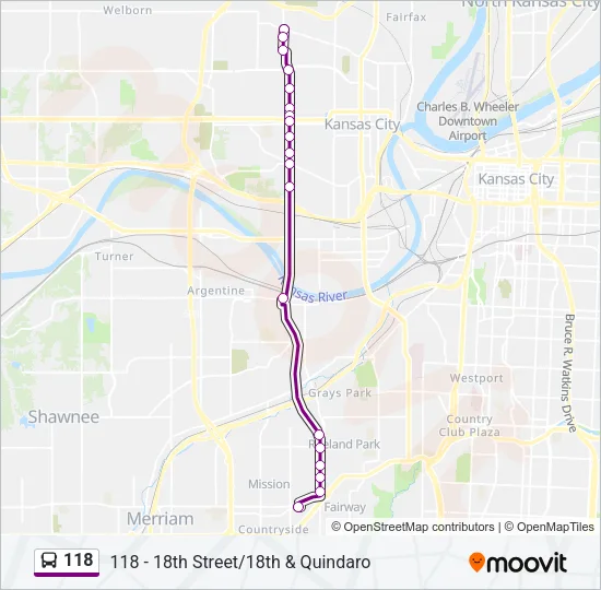 118 Bus Line Map