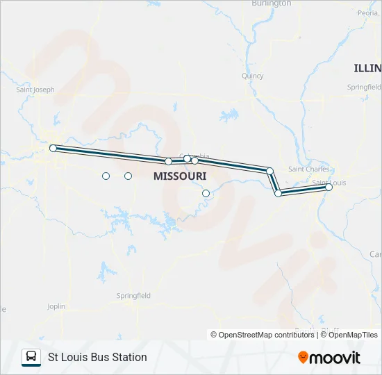 GREYHOUND US0175S Bus Line Map