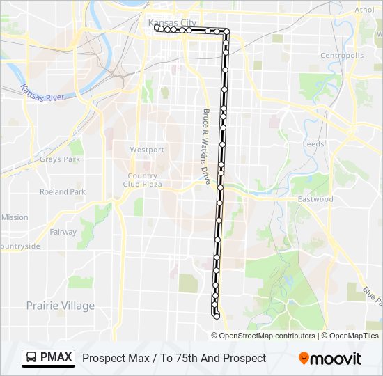 PMAX bus Line Map