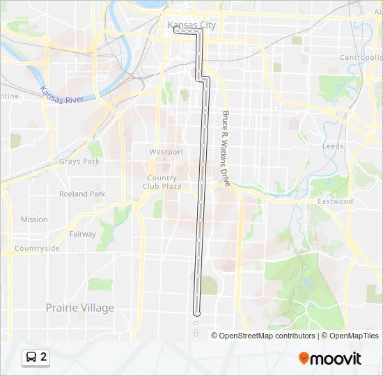 2 Bus Line Map