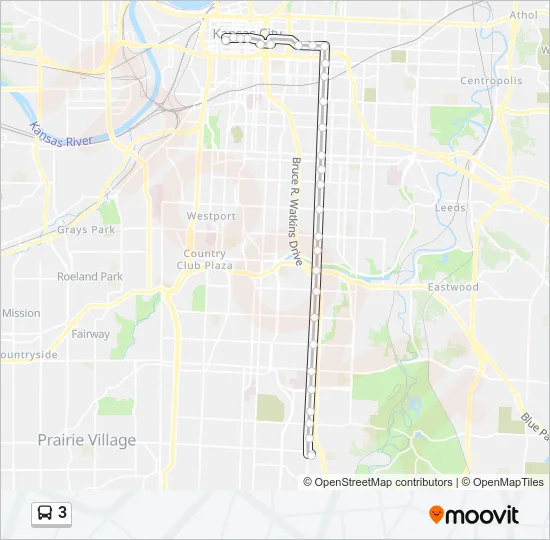 3 Bus Line Map