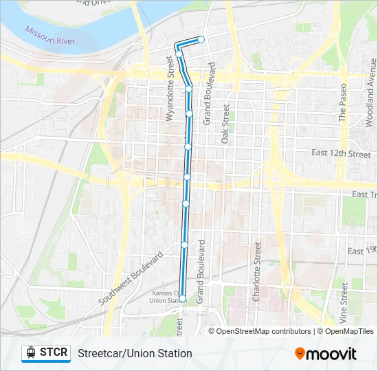 STCR Light Rail Line Map