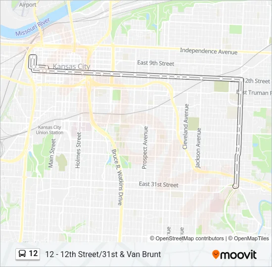 12 Bus Line Map