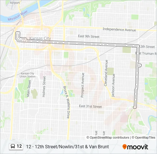 12 Bus Line Map