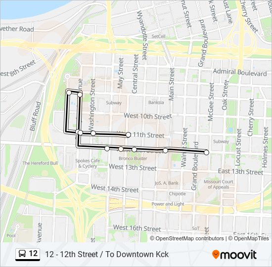 12 bus Line Map