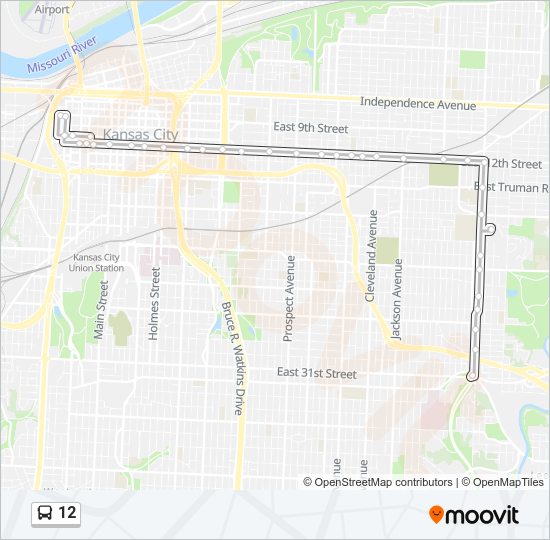 12 bus Line Map