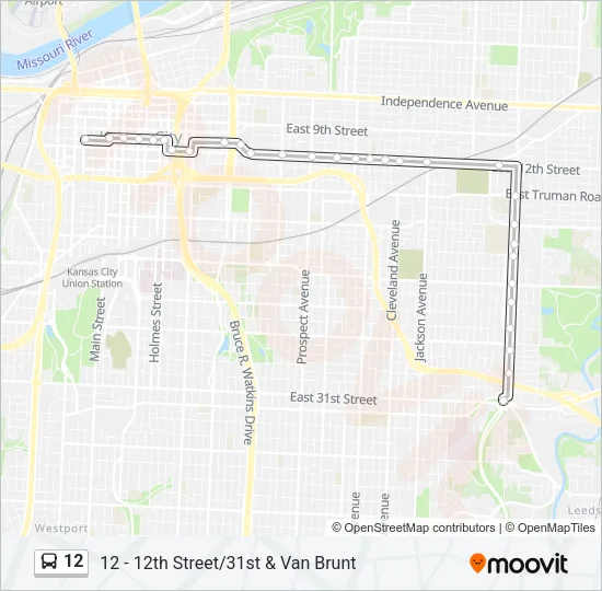 12 Bus Line Map