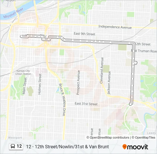 12 Bus Line Map