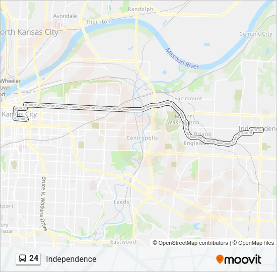 24 Bus Line Map