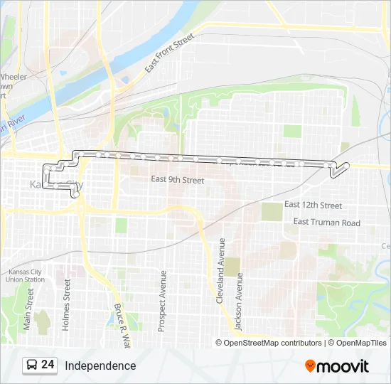 24 Bus Line Map