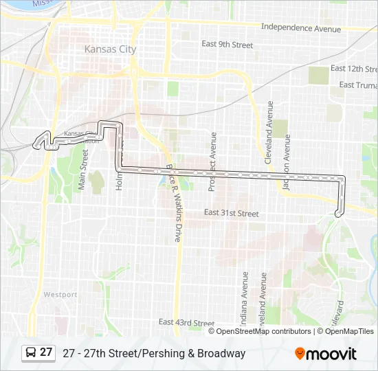 27 Bus Line Map