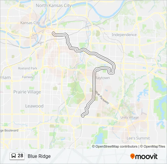 28 Bus Line Map
