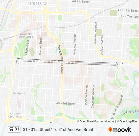 31 Bus Line Map
