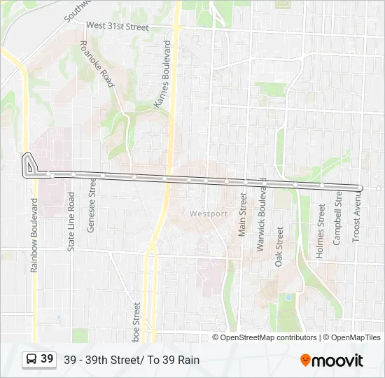 39 Bus Line Map