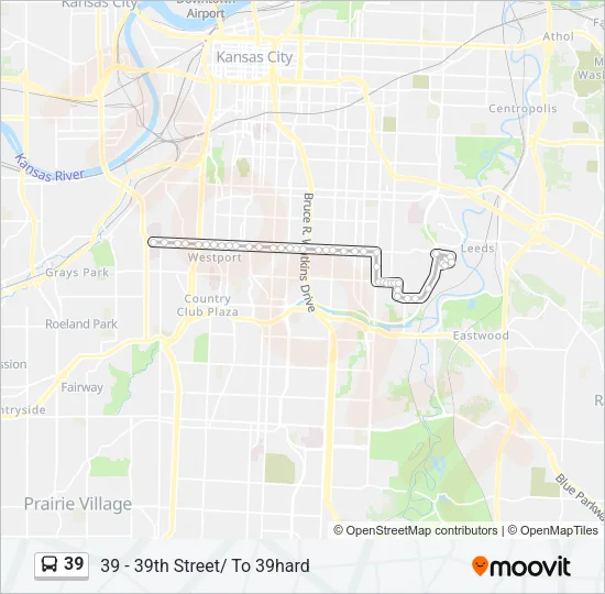 39 Bus Line Map