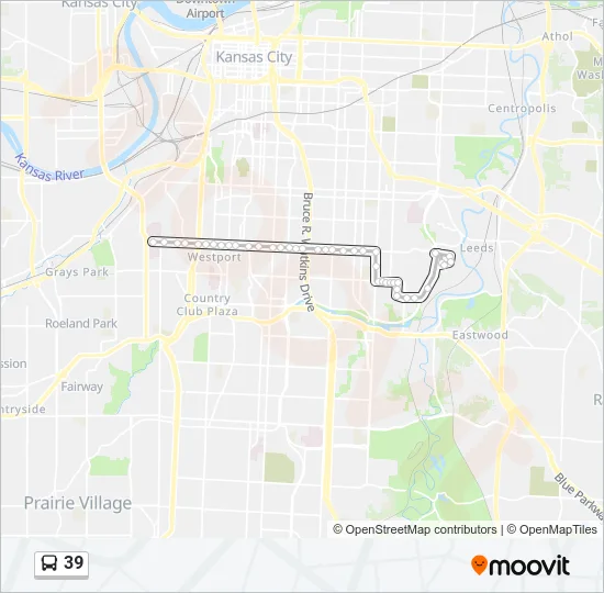 39 Bus Line Map