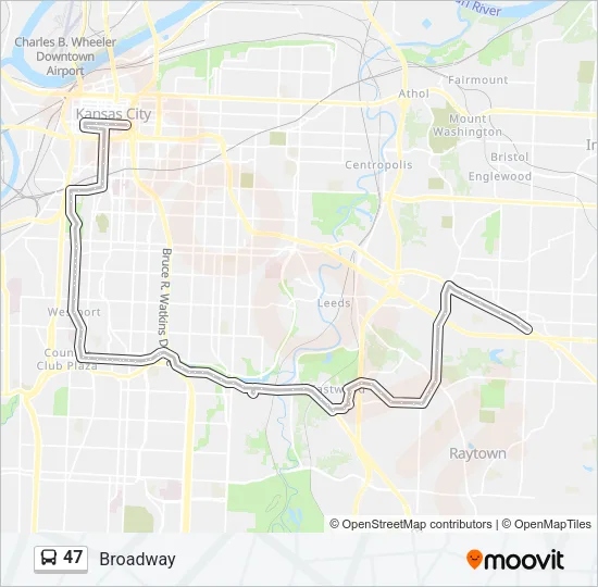 47 Bus Line Map