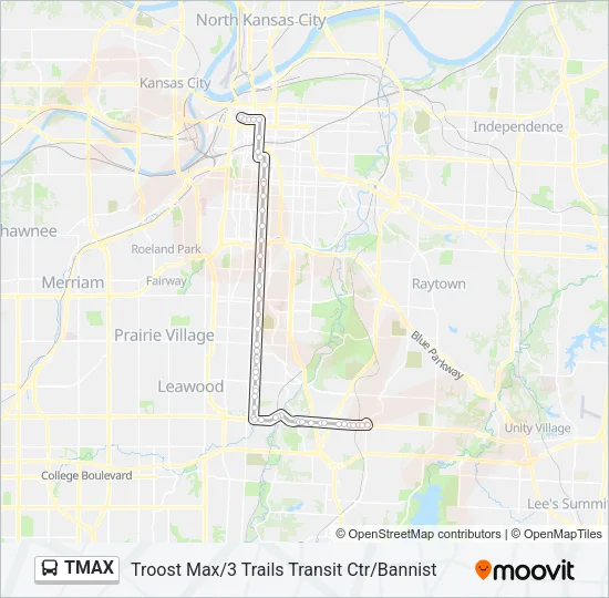 TMAX Bus Line Map