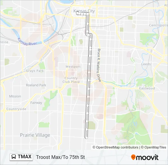 TMAX Bus Line Map