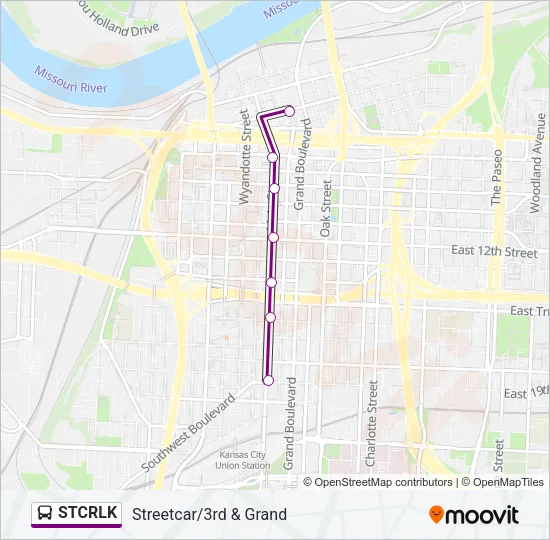 STCRLK Bus Line Map